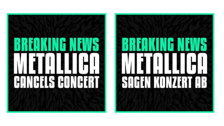 Metallica sagen Ihren Auftritt beim Out In The Green ab