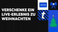 Verschenke ein Live-Erlebnis zu Weihnachten