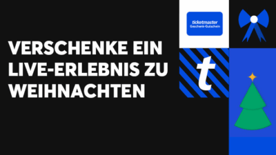 Verschenke ein Live-Erlebnis zu Weihnachten